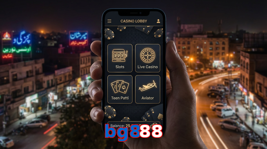 Main screen of Bg888 app page for PK players